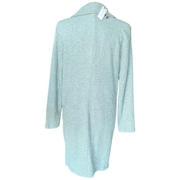 French Mauve Anthropologie Sage Textured Knit Longline Blazer Cardigan Coat S - Picture 2 of 10